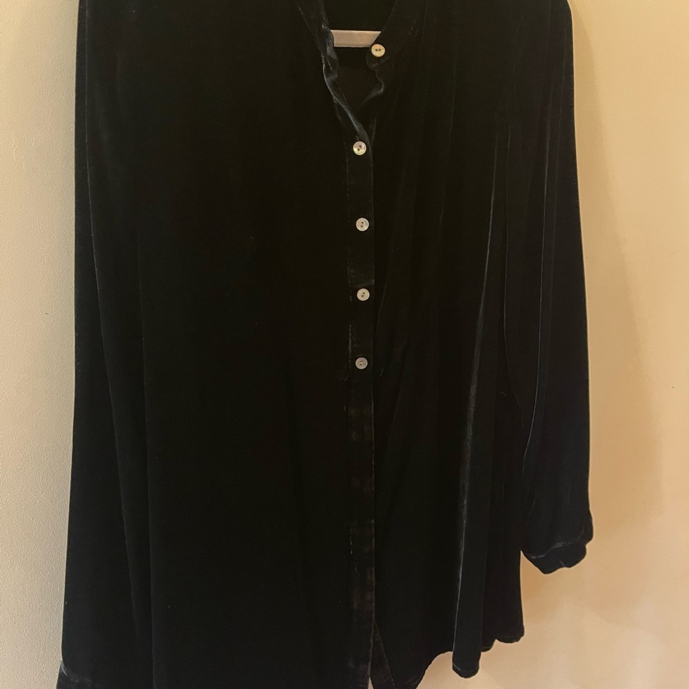 J. Jill Black Velvet Top